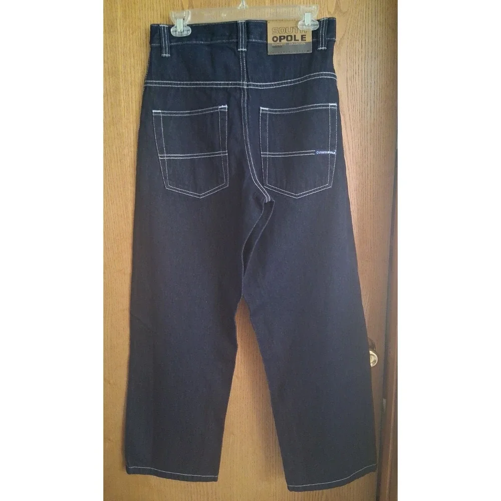Southpole Authentic Collection Men's 29x30 Jeans Y2K Baggy Dark Wash Blue Denim